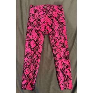 JoyLab womens Leggings in Pink and Black Snake Print